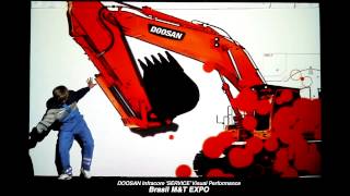 Doosan презентация &quot;Сервисного обслуживания&quot; на выставке в Бразилии