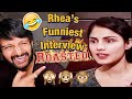 Rhea Chakraborty 's Funniest Interview Latest-  Review Hiren Amin | Justice for Sushant Singh Rajput