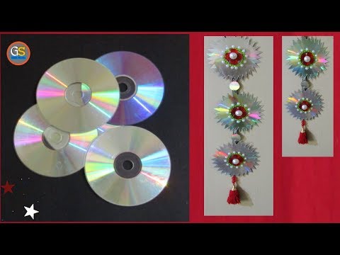 easy-cd-craft-ideas-||-home-decoration-ideas-||-beautiful-wall-hanging-||-girish-shanku