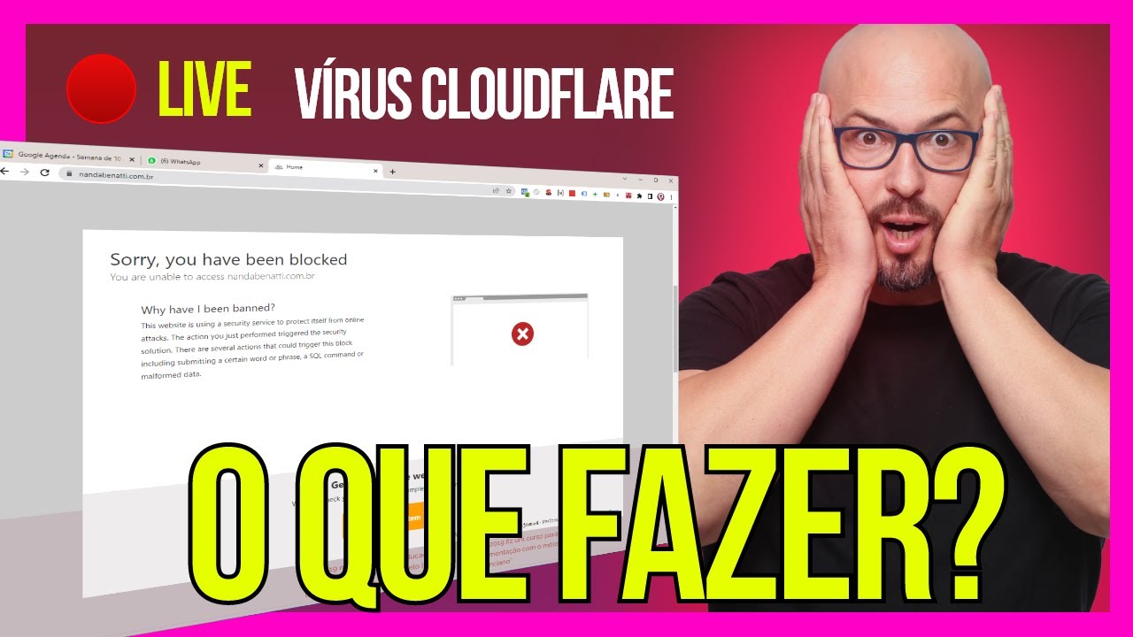 LIVE - Novo Vírus do WordPress usando Cloudflare - "Sorry, you have LIVE - Novo Vírus do WordPress usando Cloudflare - "Sorry, you have