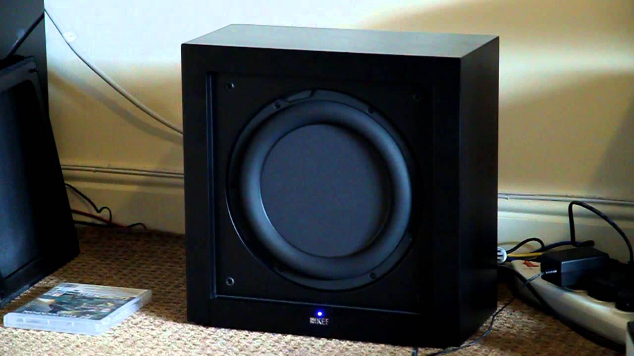 Kef T2 Subwoofer test on KNOWING - YouTube