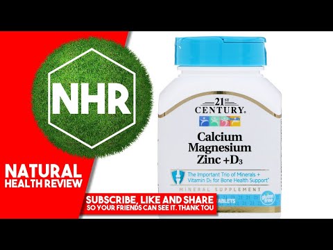 21st Century, Calcium Magnesium Zinc + D3, 90 Tablets