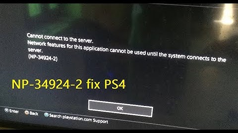 How to fix NP-34924-2 Cannot connect to the server error in PS4