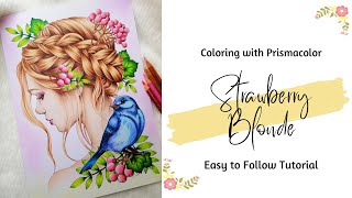 How to Color Hair with Prismacolor Premier | Strawberry Blonde
