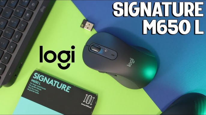 Logitech M650 & M650L Signature Productivity Mouse ASMR Unboxing & Review 