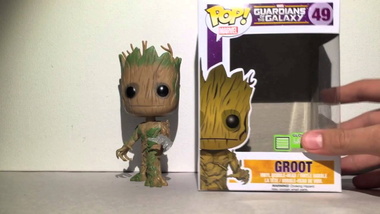 LootCrate Exclusive Funko Groot Glow in the Dark POP Vinyl