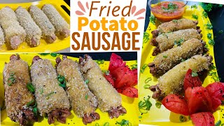 Fried potato sausage recipe | sausage recipe | potato and sausage fried potato sausage recipe