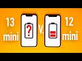 iPhone 13 mini vs 12 mini battery drain test - how much the mini has improved?