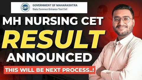 MH Nursing CET Results Announced | Next Process kya rahegi? Admission Process #mhnursingcetresults