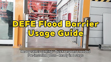 Install Flood Barriers in 3 Minutes! DEFE Professional Guide Step by Step