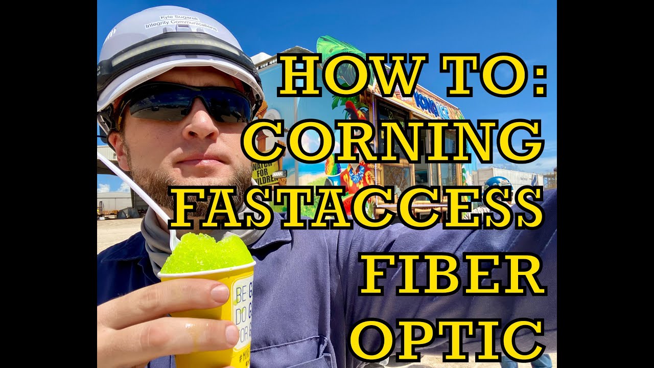 Corning FASTACCESS Fiber Optic, how to strip and clean - YouTube