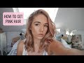 HOW I GOT MY ROSE GOLD/PINK HAIR | Sophie Louise Martin