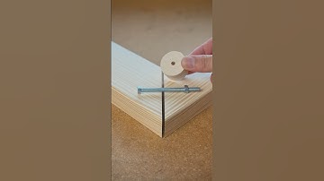 A Bolt Trick for a Perfect Miter Joint #shorts #woodworking #diy