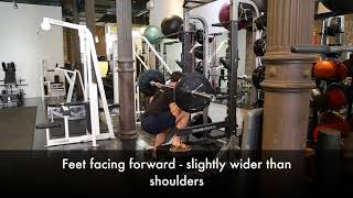 Staggered Back Squat