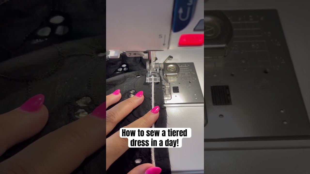 How to sew a tiered dress in a day! 