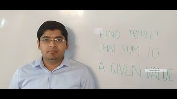 Find Triplet In Array With a Given Sum