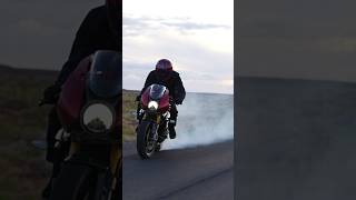 Slaying tires on the Speed Triple RR! #triumph