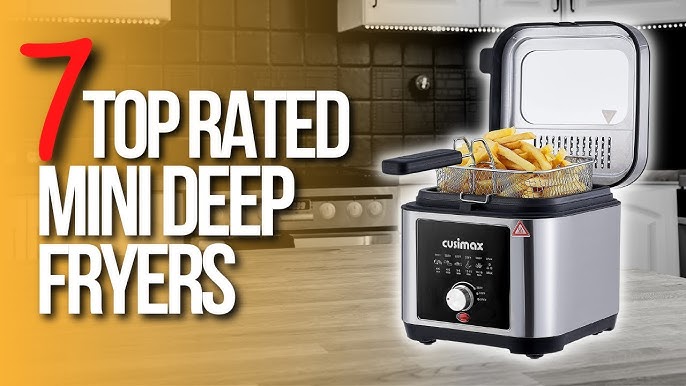 Mini Deep Fryer 0.9 Liter Single Serving Apartment Small Kitchen