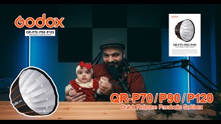 Godox Quick Release Parabolic Softbox QR-P70 QR-P90 QR-P120 |  مراجعة واستعراض مع Releena