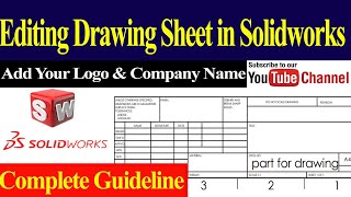 How to Edit Drawing Sheet in Solidworks| Solidworks Tips & Tricks