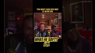 #lilwayne speakin in tongues! Lol. #tyga was rollin!