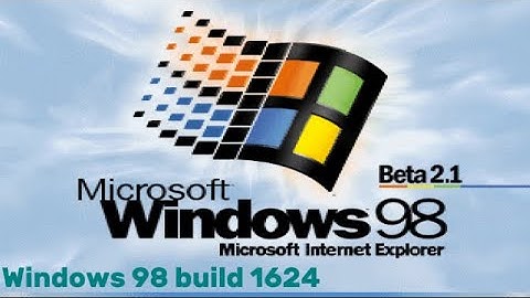 Windows 98 beta 2.1 build 1624