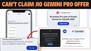 Jio Gemini Offer Claim Problem – What They Didn’t Tell You! 😳🔥 screenshot 5
