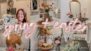 🐇SPRING + EASTER DECORATE WITH ME | SPRING + EASTER DECOR 2023 | SPRING + EASTER DECORATING 2023