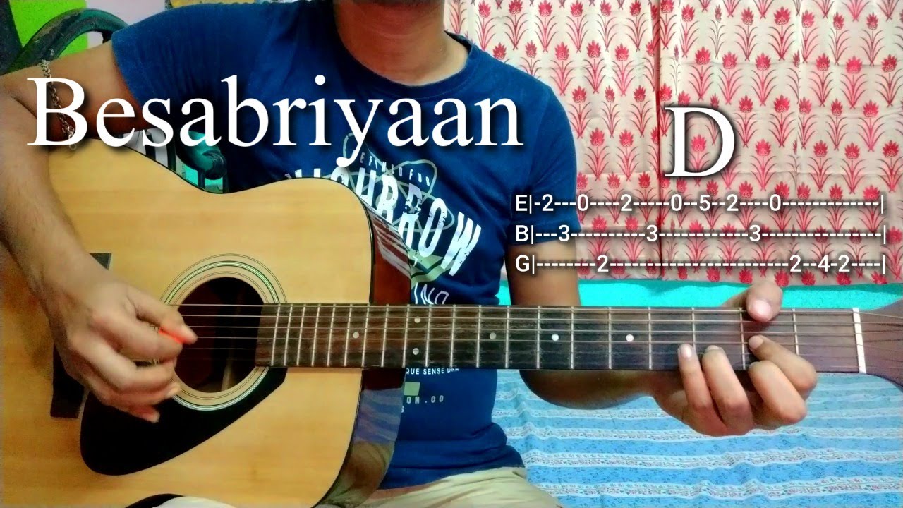 Besabriyaan  Ms Dhoni  Easy Guitar Chords LessonCover Strumming Pattern Progressions