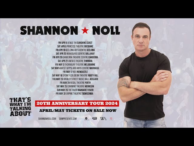 Shannon Noll - That's What I'm Talking About 20th Anniversary Tour 2024 (Tour Trailer)