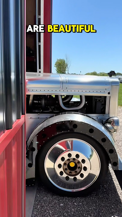 Beautiful old school custom made Peterbilt semi truck. #trucker #trucking #truckdriver
