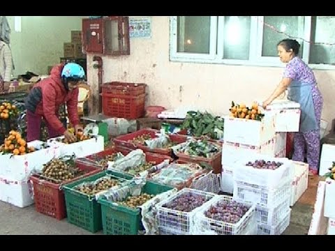 cho dau moi thanh hoa 2022 Hoa quả Trung Quốc tràn ngập chợ đầu mối