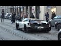 Pagani Huayra BC Driving in Munich - Start Up & Accelerations