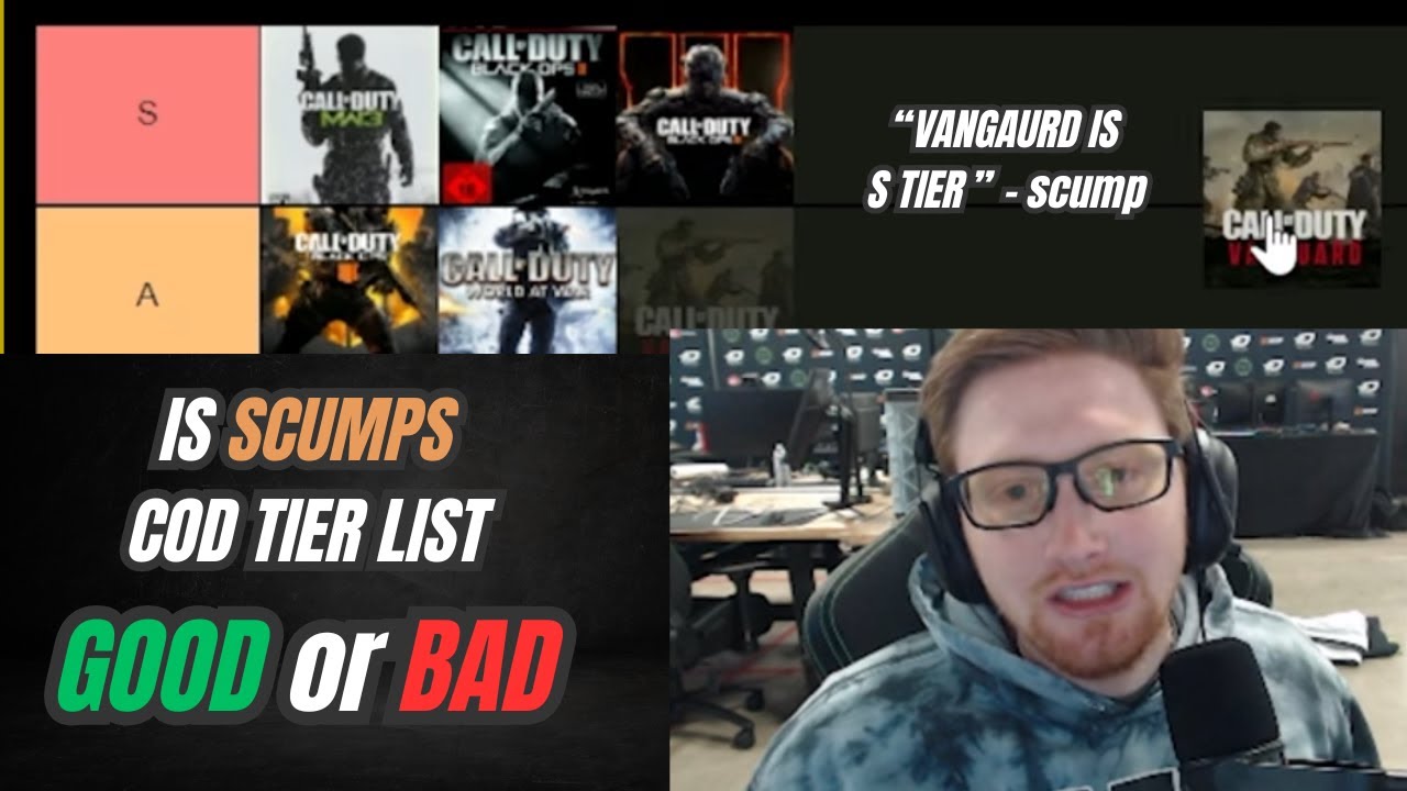 Scump Put WHAT in S-Tier?! | COD Tier List Reaction