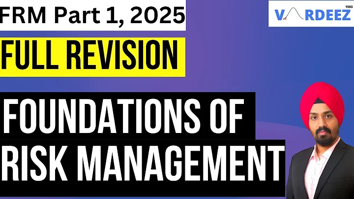 Full Revision | FRM Part 1 | Foundations of Risk Management |