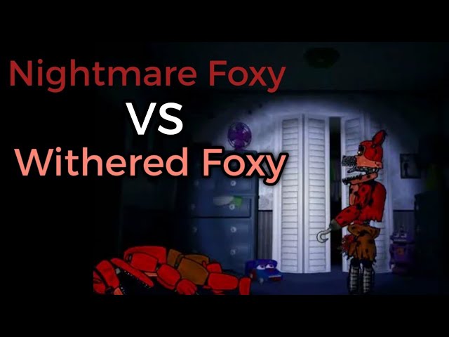 Oieeeee!!! Eu desenhei o nightmare foxy e o withered foxy mas to