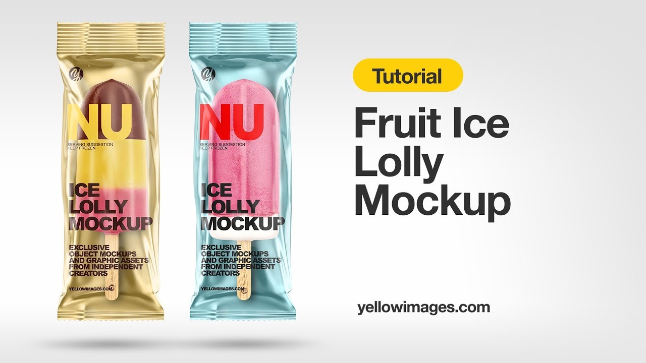 Yellow Images Tutorial How To Use A Mockup Fruit Ice Lolly Mockup Youtube