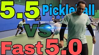 How 5.5 vs Fast 5.0 Pickleball Men's Doubles Rec Game Looks Like screenshot 4