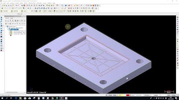 MASTERCAM X5 | MOLDING SURFACE FINIS CONTOUR 3D & POCKET 2D Part 3