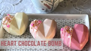 HEART CHOCOLATE BOMBS TUTORIAL - DIY GIFT FOR VALENTINE'S DAY