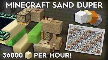 Minecraft Sand Duper - 36,000 Items/Hour - Duplicate any Gravity Block
