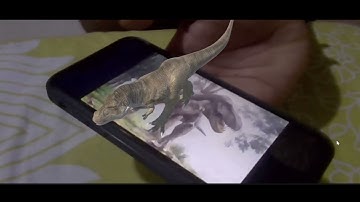 Marker-Based AR Dinosaur using Vuforia Engine Multiple Target Tracking