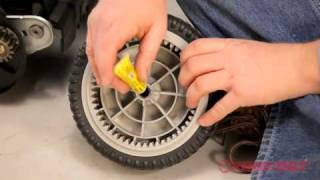 How to replace the wheel | Troy-Bilt walk-behind lawn mower