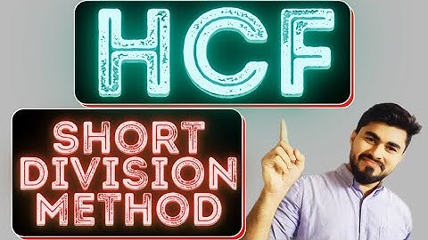 HCF | HCF Short Division Method | How to Find HCF By Short Division Method | म.स.प | Wahid Sir