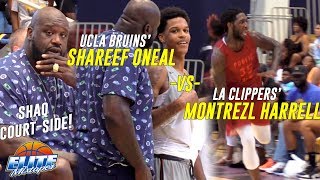 SHAQ Coaches Shareef O'Neal vs Montrezl Harrell + Brandon Jennings Gets EJECTED!