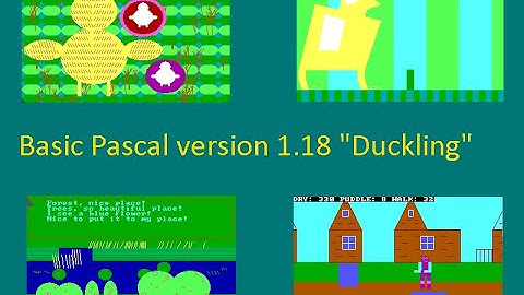 Basic Pascal version 1.18 “Duckling” - Show Video