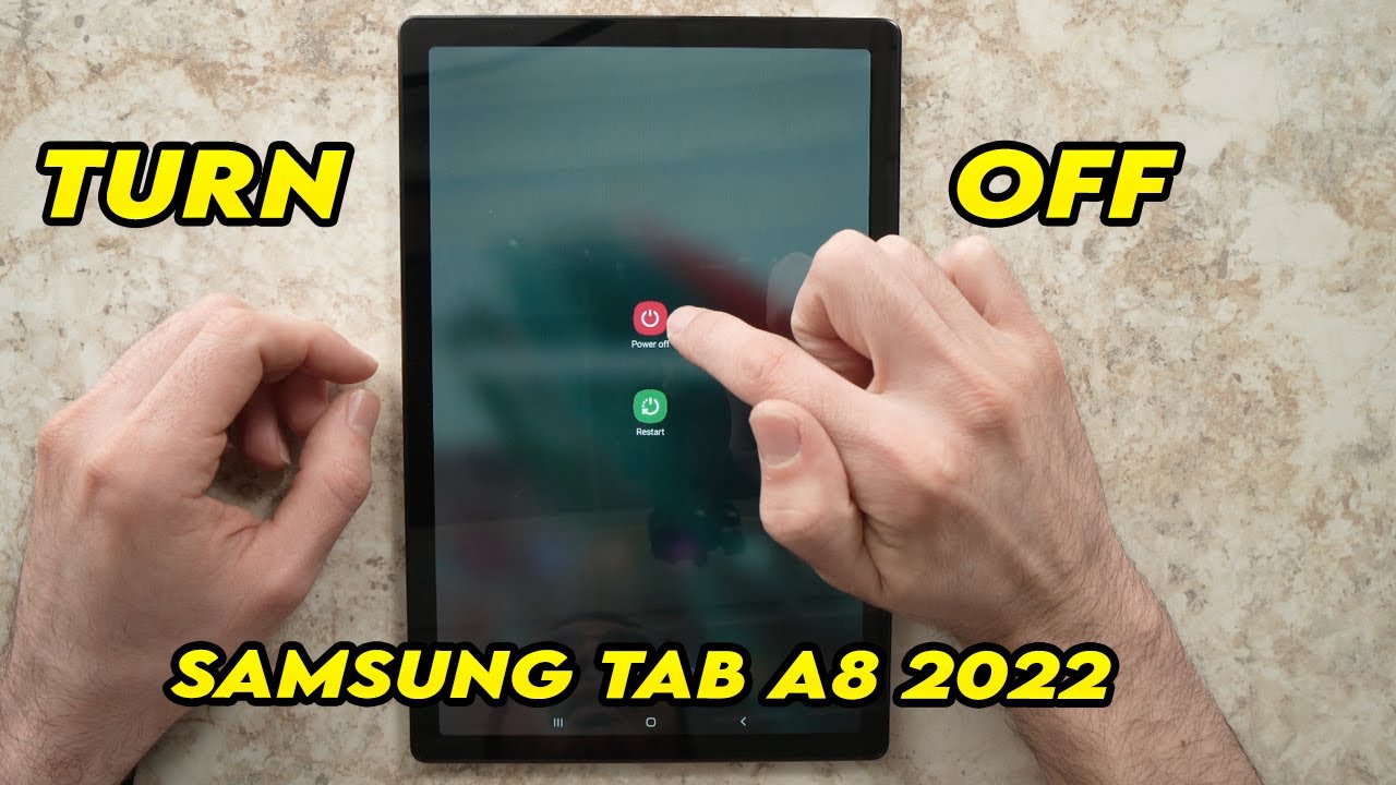 Samsung Galaxy Tab A8 (2022) : How to Turn OFF - YouTube