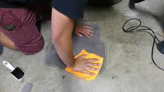 How to Clean and Detail Dirty Floor Mats. No Extractor Needed!!