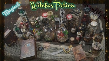 DIY Witches Potion bottles/Apothecary Bottles 2019/Video 2