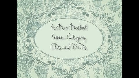 KonMari Method Komono CDs and DVDs